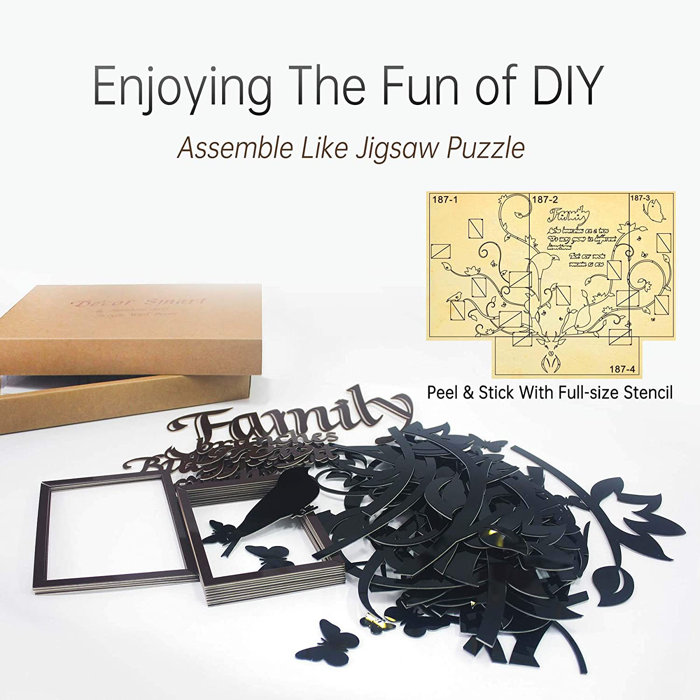 Millwood Pines Antlers Family Tree 3D Wall Décor & Reviews Wayfair